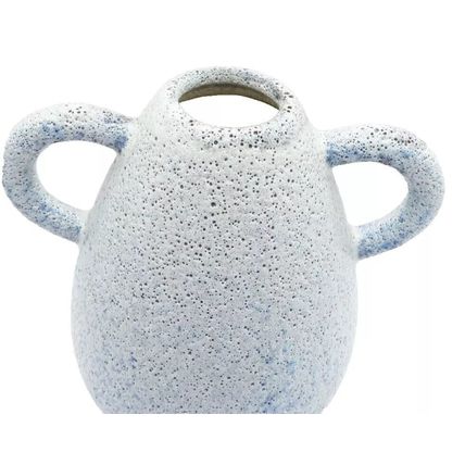 Reactive Blue & Grey Glaze Vase 16 CM Hand Crafted Gift Home Decor Ceramic