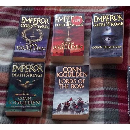 5 Conn Iggulden PBs Field of Swords Gates Rome /Gods War /Lords Bow /Death Kings