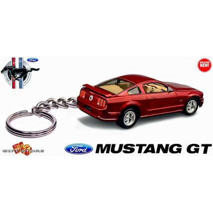 VERY RARE KEYCHAIN DARK RED FORD MUSTANG GT CUSTOM Ltd. Ed.