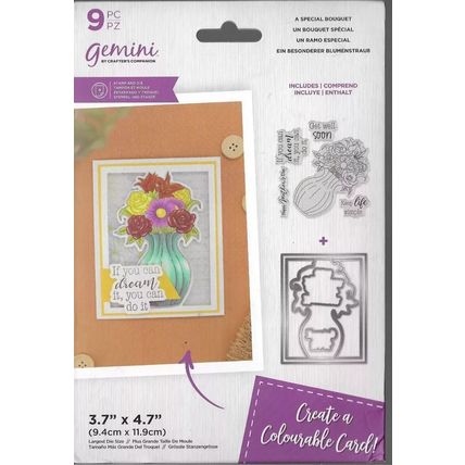 Crafter's Companion. Gemini. A Special Bouquet Stamp & Die Set. Die Cutting