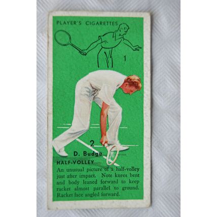 1936 Players Tennis No. 42 Half-Volley, D. Budge