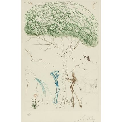 Salvador Dalí - Tristan et Iseult 1970 Picture 5 Poster Canvas Movie Film Print