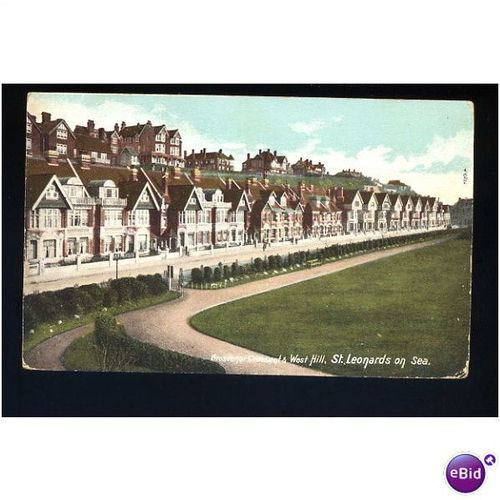 Sussex ST LEONARDS Grosvenor Crescent Postcard by Hartmann