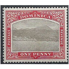Dominica 1903 SG28 1d Grey & Red Wmk Crown CC Mounted Mint . .