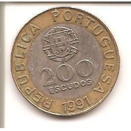 PORTUGAL 200 ESCUDOS 1991 ....