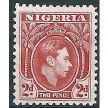 Nigeria 1938 SG52a 2d Rose Red Mounted Mint .. ..