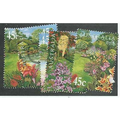 AUS 2000 SET 'GARDENS'(5v) FINE USED (EBID38-921)