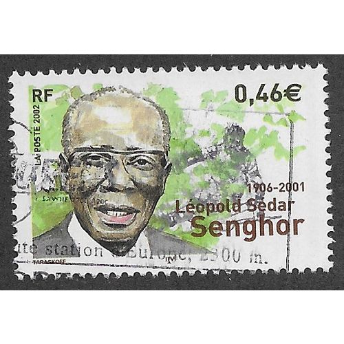 FRA 2002 46c 'L. SEDAR SENGHOR' FINE USED (EBID60-977)
