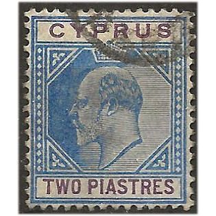 Cyprus 1904 SG65 2pi Blue & Purple Fine Used . .. .
