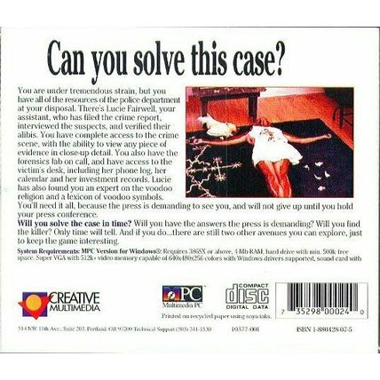 The Magic Death: Virtual Murder 2 (PC-CD, 1993) for Windows - NEW CD in SLEEVE