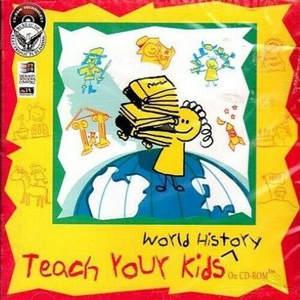 Teach Your Kids World History (Ages 8-14) (PC-CD, 1995) - NEW CD in SLEEVE