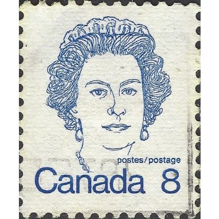 CANADA, Queen Elizabeth II, blue 1974, 8c, #5