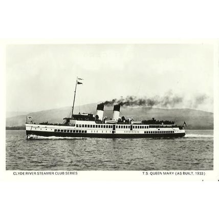 Williamson Buchanan Steamers TS QUEEN MARY Postcard (CRSC Series)