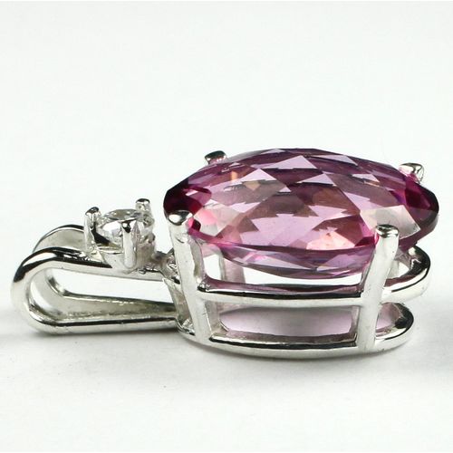 Pure Pink Topaz, 925 Sterling Silver Pendant, SP085