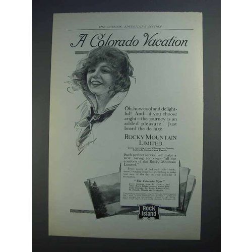 1912 Rock Island Lines Ad - A Colorado Vacation