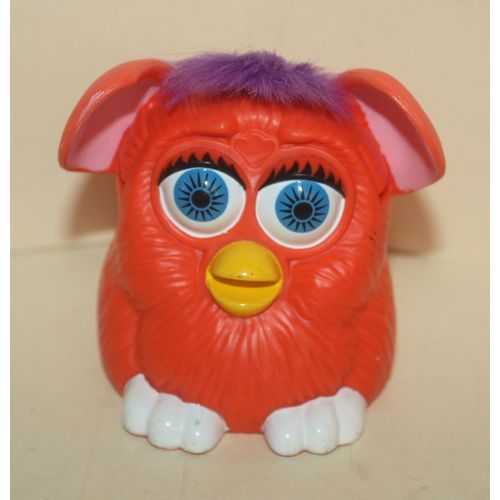 1999 McDonalds Furby Orange & Purple Furby with Moving Ears