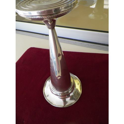 REVERE 10 1/4'' STERLING SILVER TRUMPET VASE 5 1/8" TOP DIAMETER