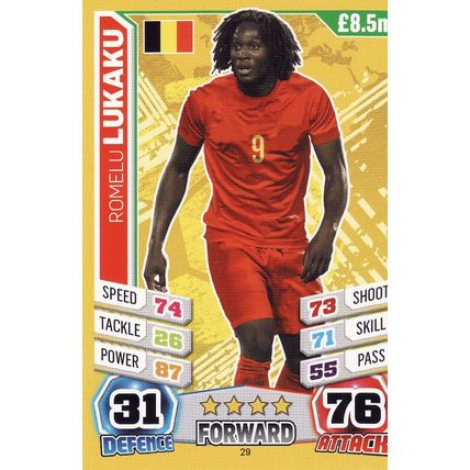 Match Attax World Cup 2014 29 Romelu Lukaku Belgium