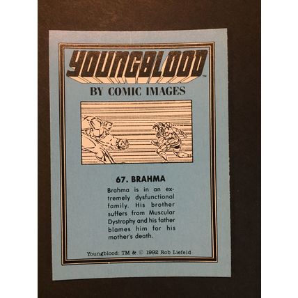 Youngblood trading card #67, excellent condition!