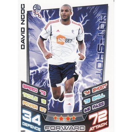 Match Attax Championship 2012/2013 45 David Ngog Bolton Wanderers
