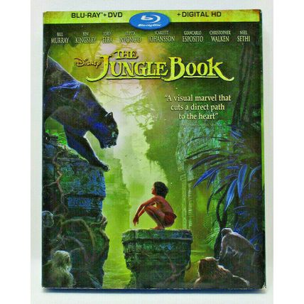 Disney: The Jungle Book (Blu-ray+DVD+Digital) Widescreen, Region A (L21)