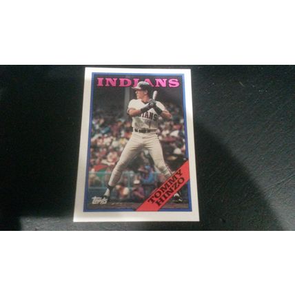 1988 Topps Card # 576 Tommy Hinzo Excellent-Mint (6) Cleveland Indians