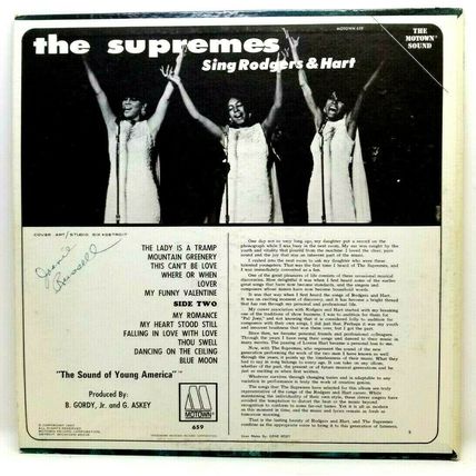 The Supremes Sing Rodgers & Hart 1967 LP Vinyl Record (P2)