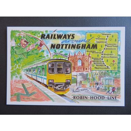 Railways Around Nottingham Postcard