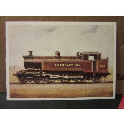 'ABERGAVENNY' no 325 tank locomotive steam engine unused postcard railways vgc =