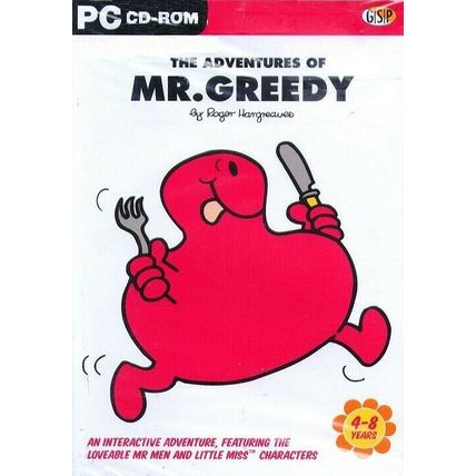The Adventures of Mr. Greedy (Ages 4-8) (PC-CD, 2002)- NEW CD in SLEEVE
