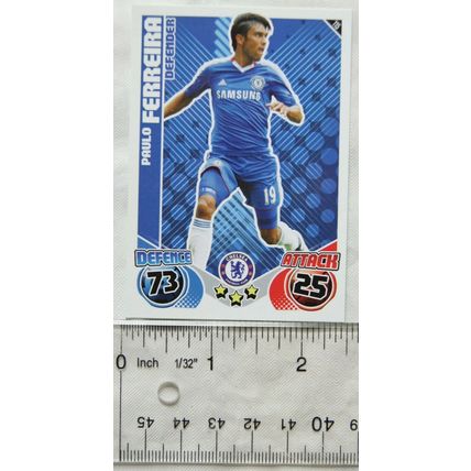 2010/11 Topps Match Attax Trading Card 115 Paulo Ferreira, Chelsea