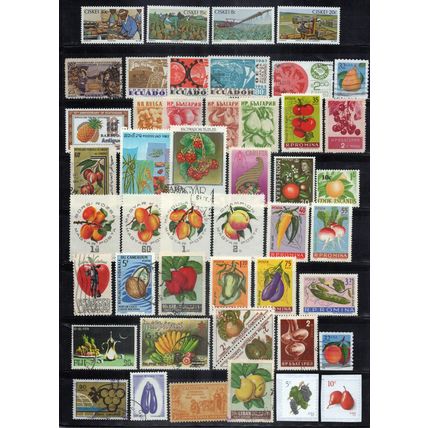 Fruit & Vegetables Stamp Collection MNH/Used Food Plants Farming ZAYIX 0524S0016