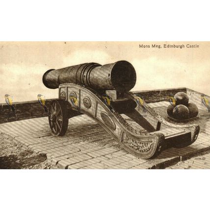 Mons Meg, Edinburgh Castle, Rare HM Office Of Works Postcard, 1909?