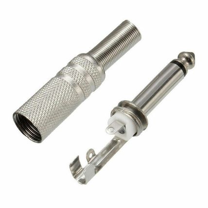 6.35mm Male Plug 6.5mm Connector Mono Audio Plug Jack Microphone Plug