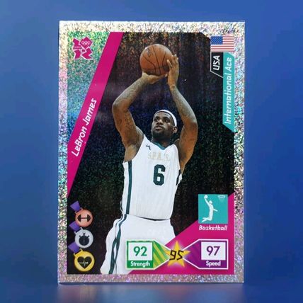 LEBRON JAMES - Panini Adrenalyn XL London 2012 BASKETBALL 279 Glitter Foil