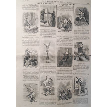 Frank Leslie's Illustrated Newspaper, January 26, 1867 - Theatricals, accidents