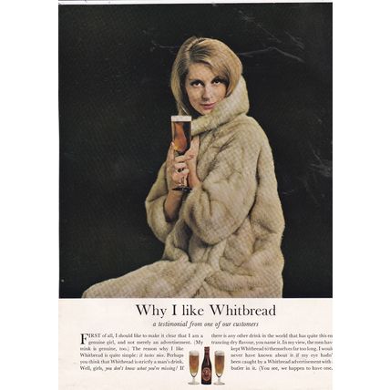 1963 WHITBREAD BEER MAGAZINE ADVERT