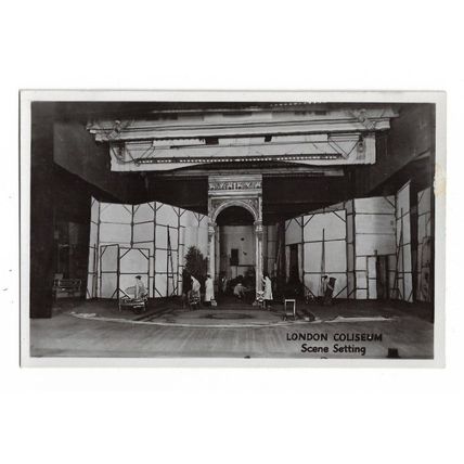 The London Coliseum, Scene Setting, London, RP Postcard.