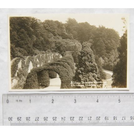 vintage postcard Alton Towers Gardens, Chinese Temple
