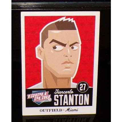 PANINI 2012 TRIPLE PLAY GIANCARLOS STANTON BASEBALL CARD #43