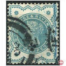 1900 SG213 1/2d Blue Shade Fine Used