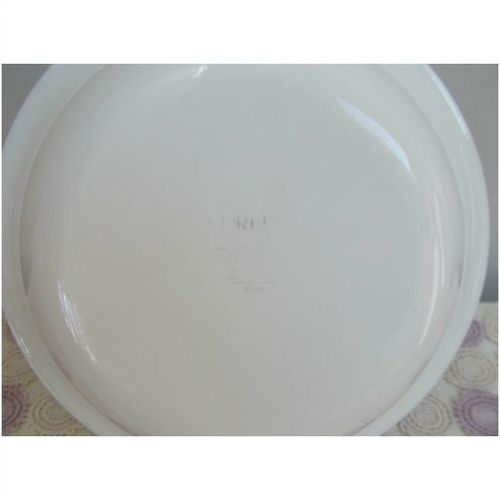 Corelle Blue Velvet Saucers Swirl Rim - Blue Edges