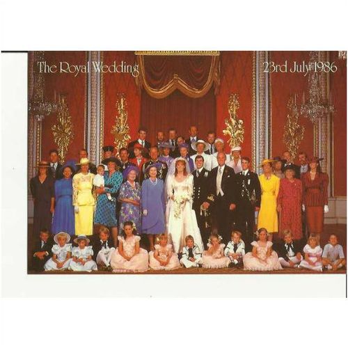 W521 Royalty Postcard by WPL - ROYAL WEDDING 1986
