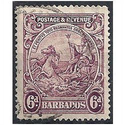 Barbados 1925 SG236 2d Purple Fine Used . . .