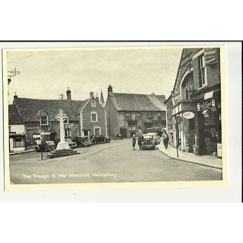 Wiltshire MALMESBURY Triangle & War Memorial Postcard by TVAP (2518)