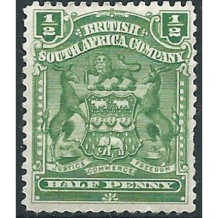 Rhodesia 1904 SG75a 1/2d Yellow-Green Mounted Mint .. ..