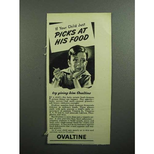 1947 Ovaltine Drink Ad