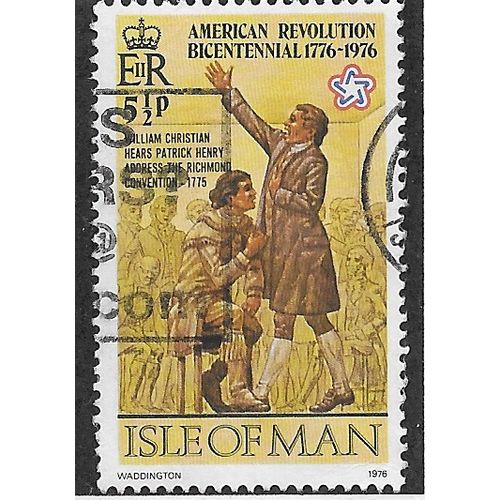 IOM 1976 5.5P 'AMERICA BICENTENNIAL' FINE USED (EBID54-738)