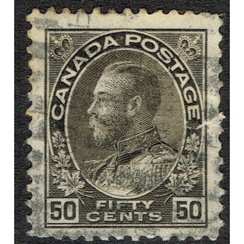 Canada 1911 50c Sepia SG215 GU