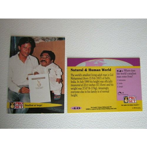 Pro Set 1992 Guinness Book of Records Trade Cards Card Variants (eb2)